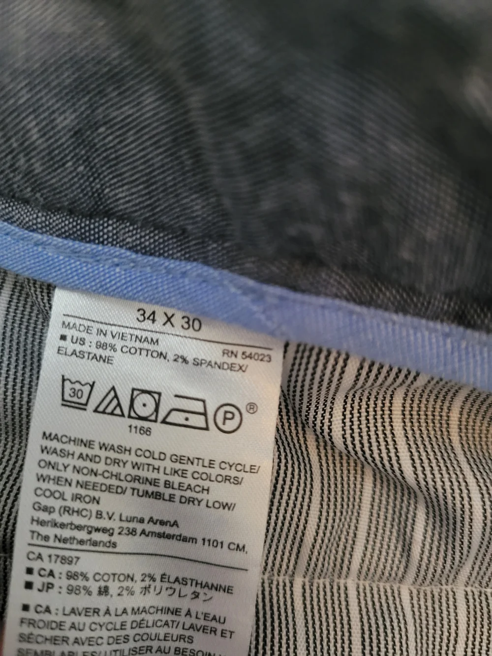 Men's Banana Republic  size 34x30 Slim Tapered FitBlue Gray Career Casual Pants
